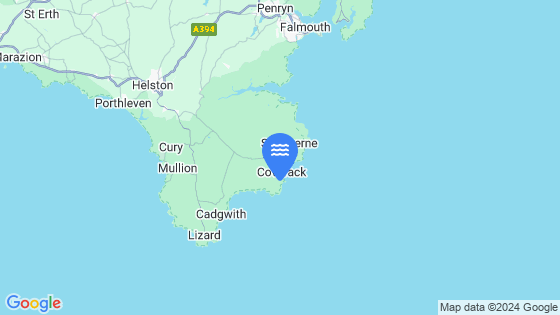 Coverack Tide Location Pin on Map