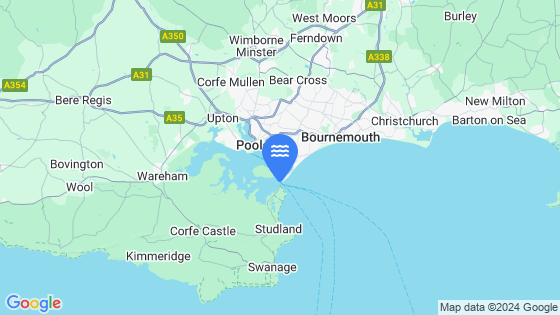 Poole (Entrance) Tide Location Pin on Map