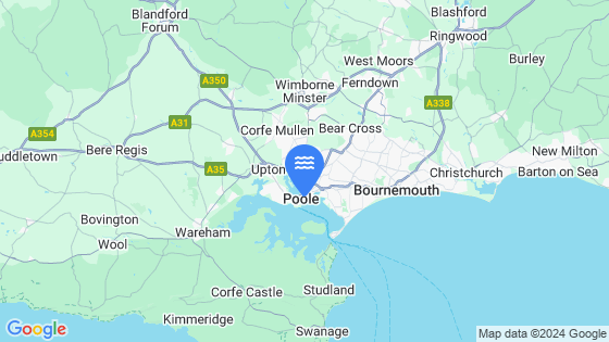 POOLE HARBOUR Tide Location Pin on Map