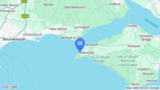 Totland Bay Tide Location Pin on Map