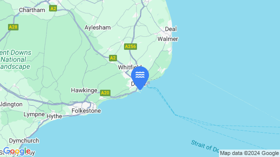 DOVER Tide Location Pin on Map