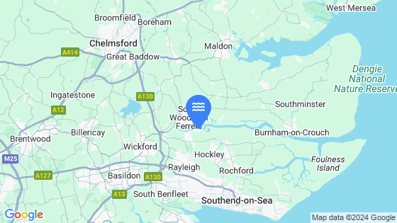 Hullbridge Tide Location Pin on Map