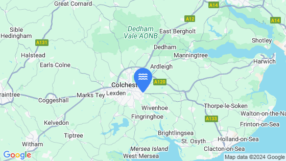 Colchester Tide Location Pin on Map