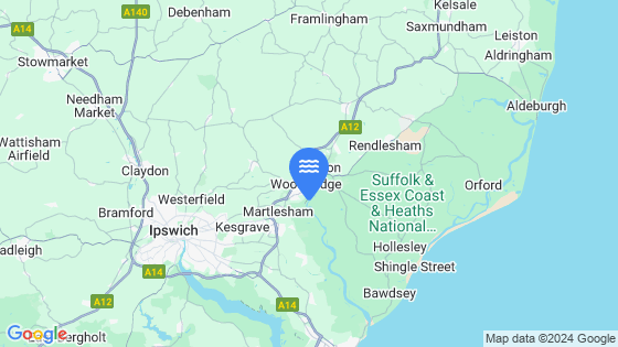 Woodbridge Tide Location Pin on Map