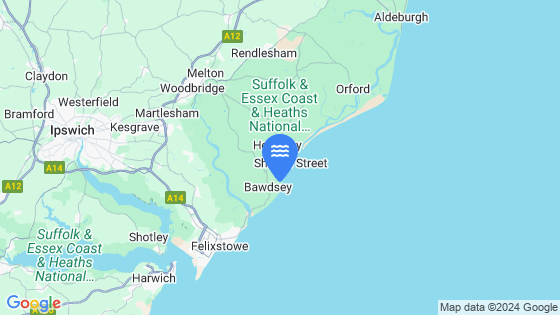 Bawdsey Tide Location Pin on Map