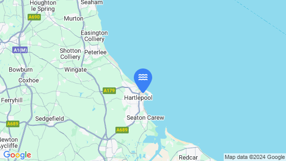 Hartlepool Tide Location Pin on Map