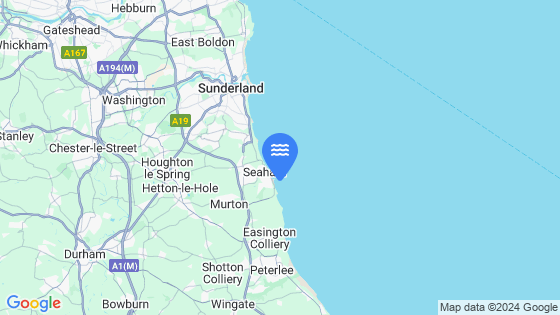 Seaham Tide Location Pin on Map