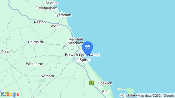 Berwick Tide Location Pin on Map