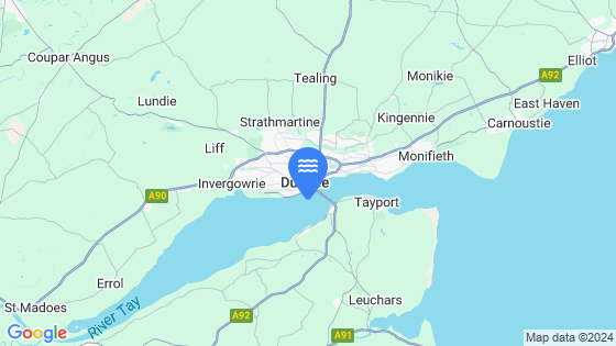 DUNDEE Tide Location Pin on Map