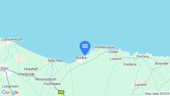 Buckie Tide Location Pin on Map