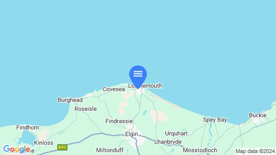 Lossiemouth Tide Location Pin on Map