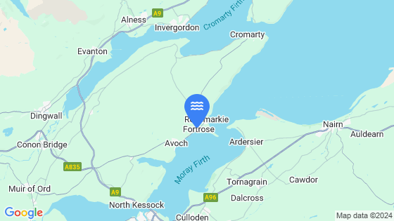 Fortrose Tide Location Pin on Map