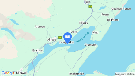 INVERGORDON Tide Location Pin on Map