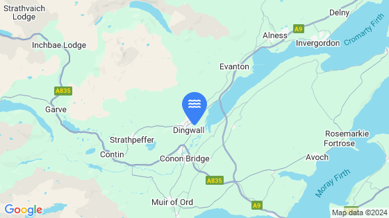 Dingwall (Cromarty Firth) Tide Location Pin on Map