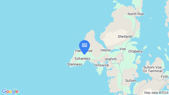 Esha Ness (Hamna Voe) Tide Location Pin on Map