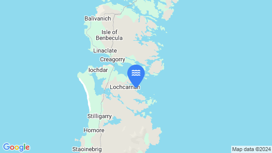 Loch Carnan Tide Location Pin on Map