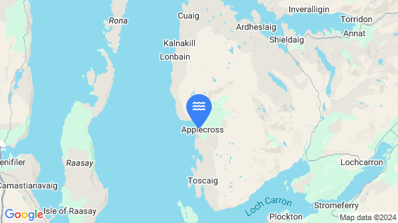 Applecross Tide Location Pin on Map