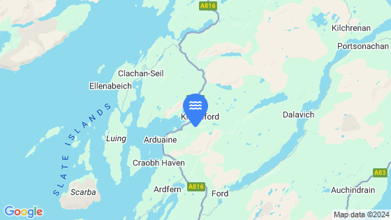 Loch Melfort Tide Location Pin on Map