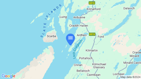 Loch Beag Tide Location Pin on Map