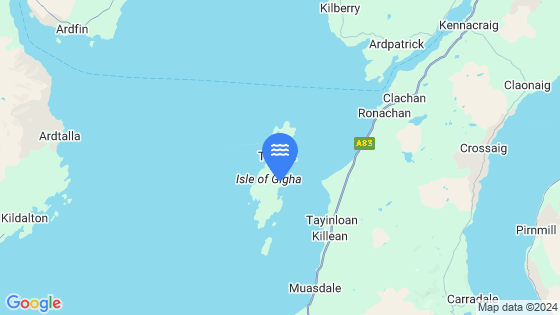 Sound Of Gigha Tide Location Pin on Map