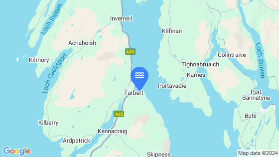 East Loch Tarbert, Loch Fyne Tide Location Pin on Map