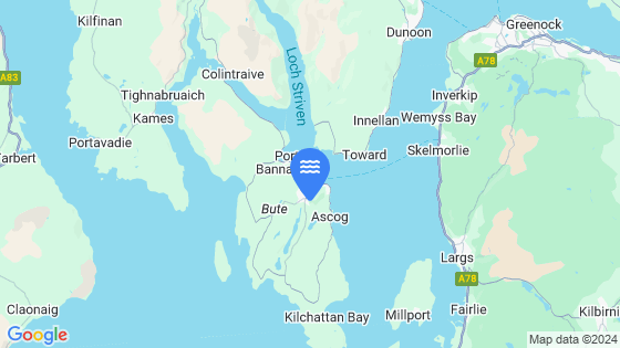 Rothesay Bay Tide Location Pin on Map