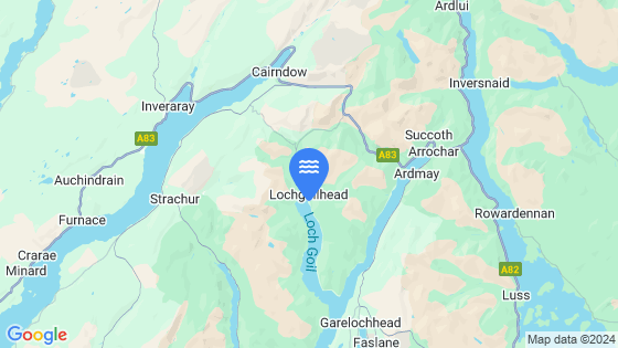 Lochgoilhead Tide Location Pin on Map