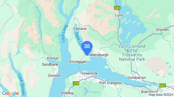 Rosneath Tide Location Pin on Map