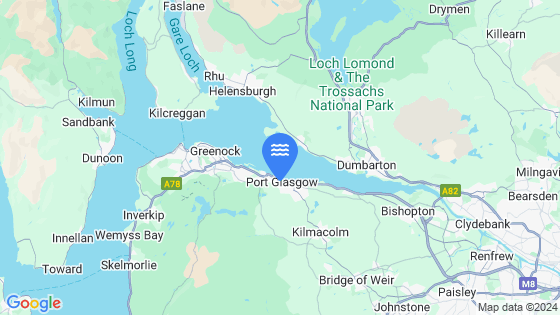 Port Glasgow Tide Location Pin on Map