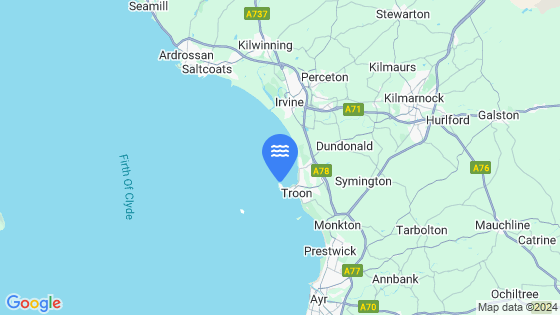 Troon Tide Location Pin on Map