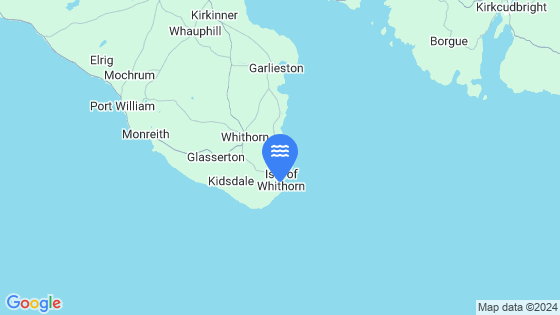 Isle Of Whithorn Tide Location Pin on Map