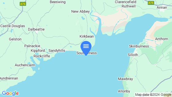 Southerness Point Tide Location Pin on Map