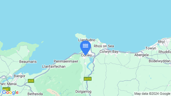 Conwy Tide Location Pin on Map