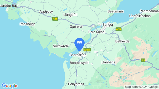 Caernarfon Tide Location Pin on Map