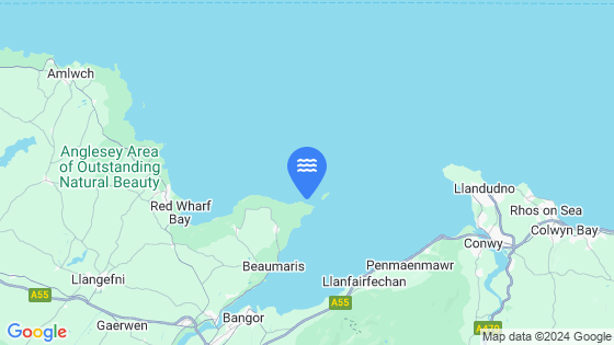 Trwyn Dinmor Tide Location Pin on Map