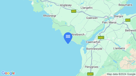 Llanddwyn Island Tide Location Pin on Map