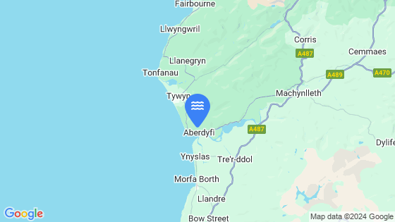 Aberdovey Tide Location Pin on Map