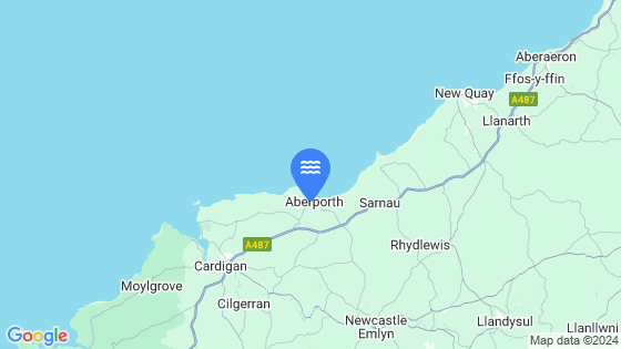 Aberporth Tide Location Pin on Map