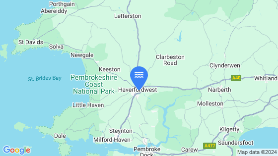 Haverfordwest Tide Location Pin on Map