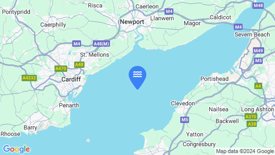 English And Welsh Grounds Tide Location Pin on Map