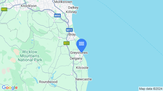 Greystones Tide Location Pin on Map