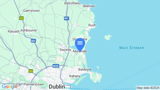Malahide Tide Location Pin on Map