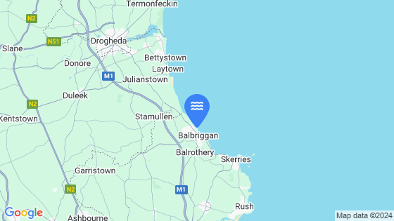 Balbriggan Tide Location Pin on Map