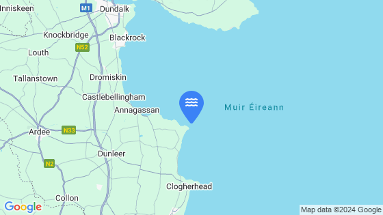 Dunany Point Tide Location Pin on Map