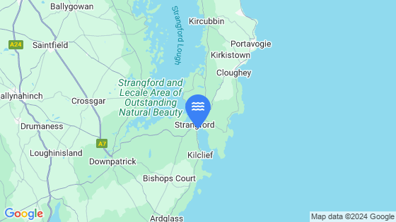 Strangford Tide Location Pin on Map