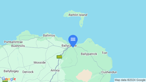 Ballycastle Bay Tide Location Pin on Map