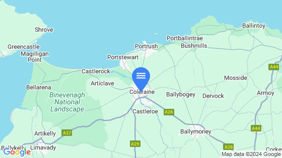 Coleraine Tide Location Pin on Map