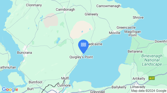 Quigley's Point Tide Location Pin on Map