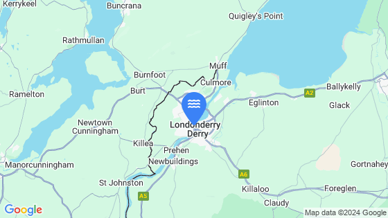 Londonderry Tide Location Pin on Map