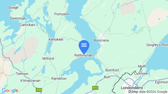 Rathmullan Tide Location Pin on Map